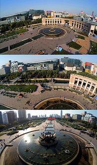 泉城广场的背景